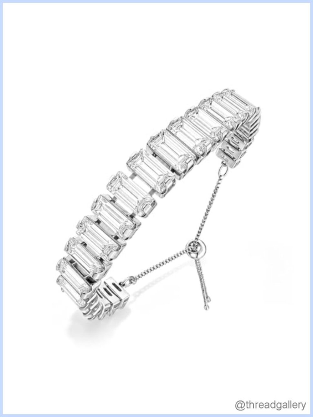 14K Gold Plated Adjustable Tennis Bracelet Austrian Crystal